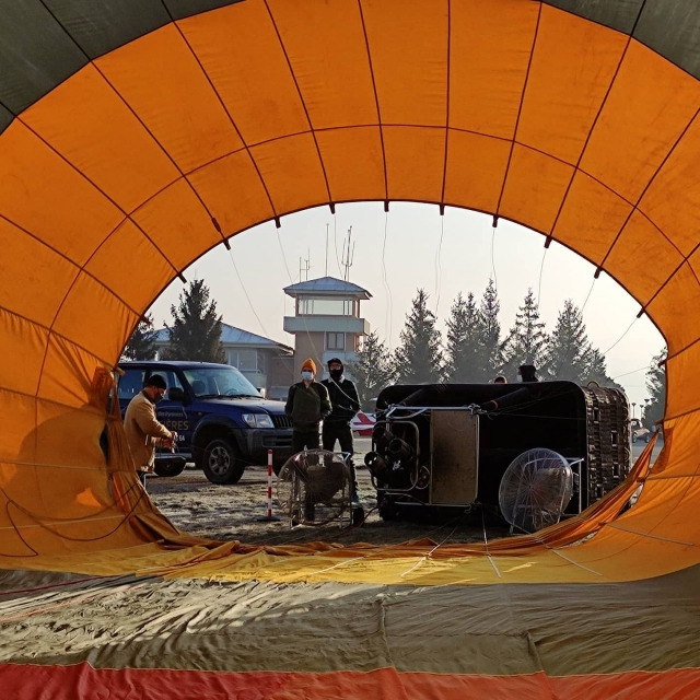  Preparando el globo 