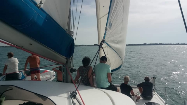  Admiración del horizonle desde el barco