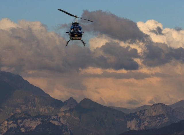  vuelo en los Alpes