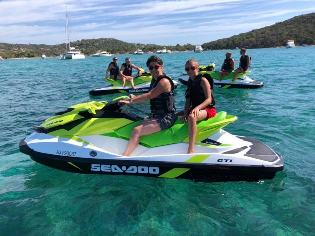  Paseo en jet ski en grupo en Porto Vecchio 