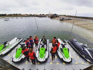 Paseo de 1 hora en jet ski biplaza en Préfailles