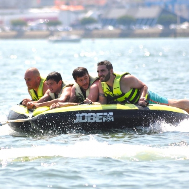 Sesión de boya de disco remolcada en Arcachon 10 minutos