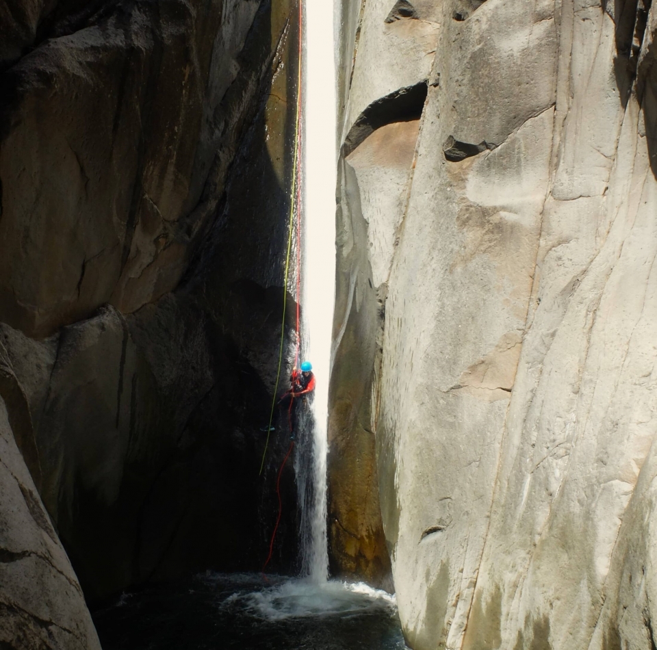  Atención: ¡un rápel de 55 metros! 