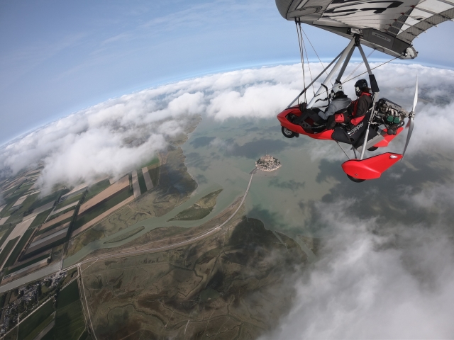  Vuelo ULM por el Mont St Michel 