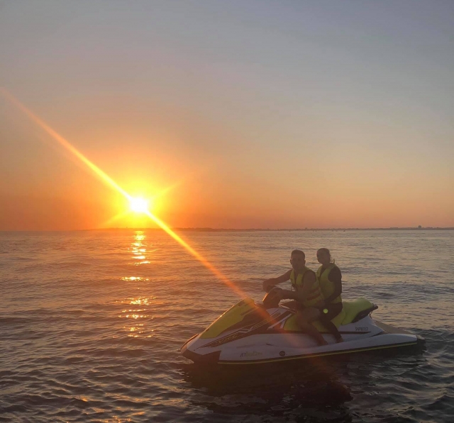 Magnífica puesta de sol en La Baule