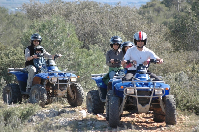 Realiza una excursión en cuatrimoto 