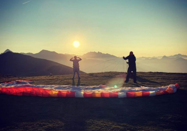  Preparación para la actividad en parapenle 