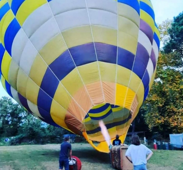  Preparación y instalación del globo aerostático 