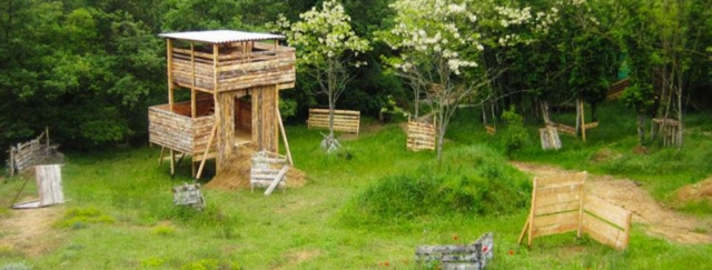 Campo de gotcha en Châtillon-Saint-Jean 