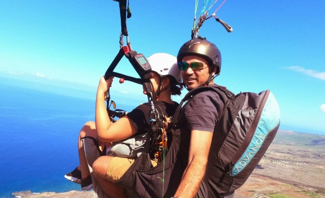  Vuelo en parapenle en la Isla de la Reunión 