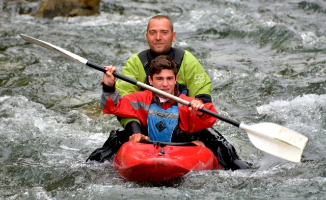 Canoa-balsa biplaza 