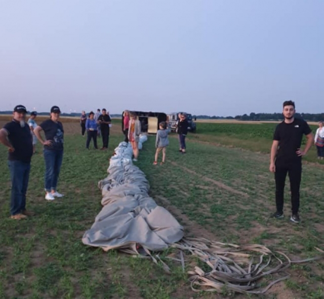 Instalación del globo aerostático