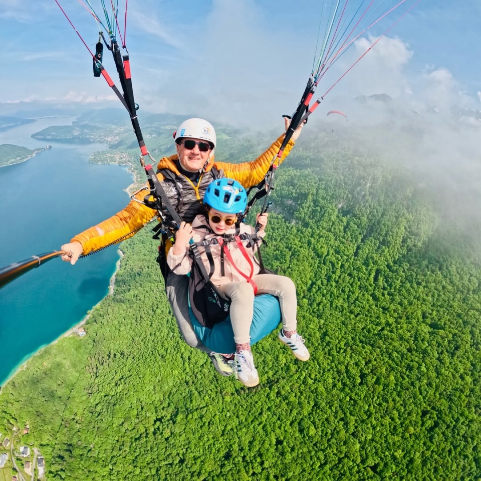 Primer vuelo en parapente en Annecy 