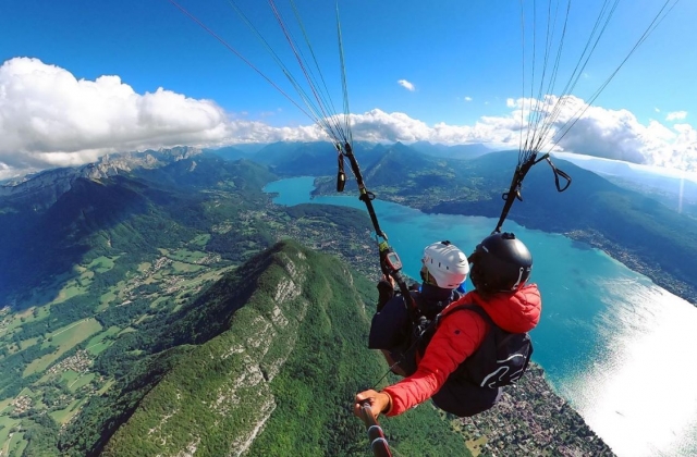 Primer vuelo en parapenle en Annecy 