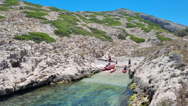  Salida desde una cala impresionanle 