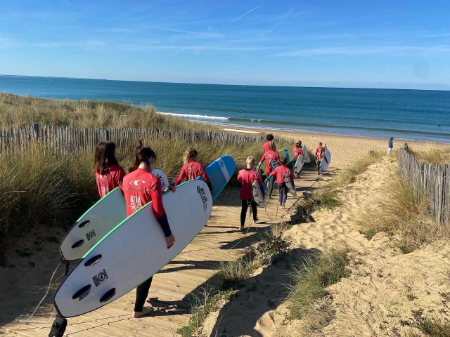  Camino a una sesión de surf única 