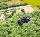 Vuelo de sensación en parapente biplaza Saint-Hilaire 15 minutos