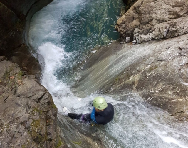  Tobogán natural en el cañón del Cornillou 