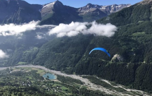  Vuelo recorrido por el valle en Orcières 