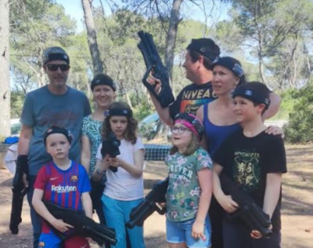  Sesión familiar de laser tag 