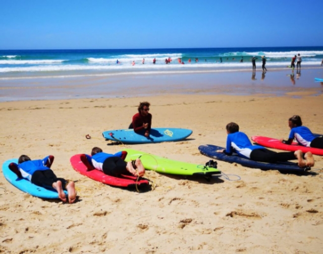  Clases de surf en Biscarrosse 