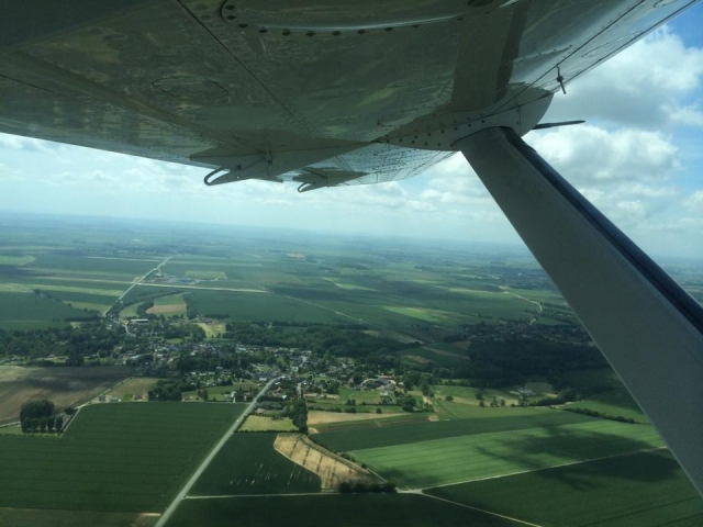  La vista desde el avión que le lleva 
