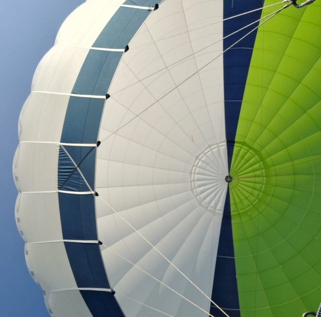  Vista del globo desde la góndola