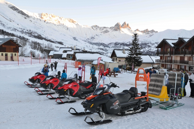  El parque de motos de nieve 
