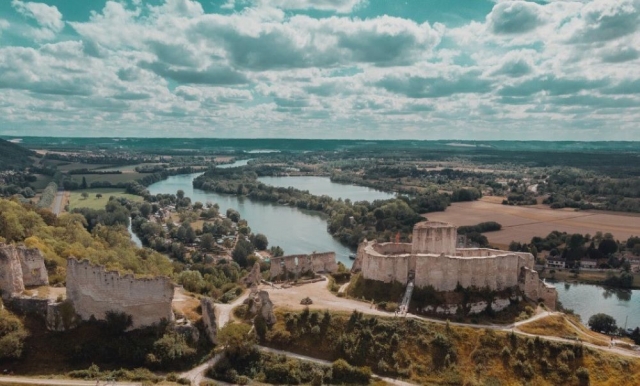 Vista de Château-Gaillard en Les Andelys 