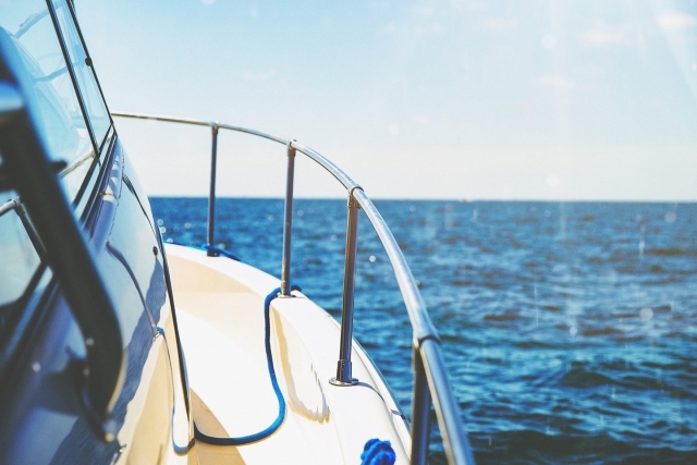 Desde el barco para iniciar la sesión de wake 