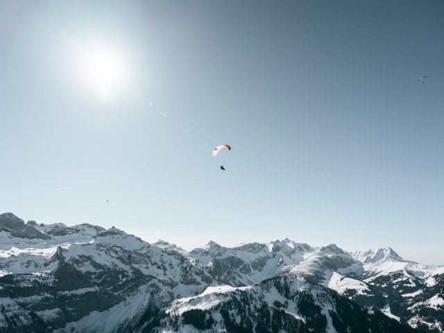 ¡Una vista impresionanle de los Alpes! 
