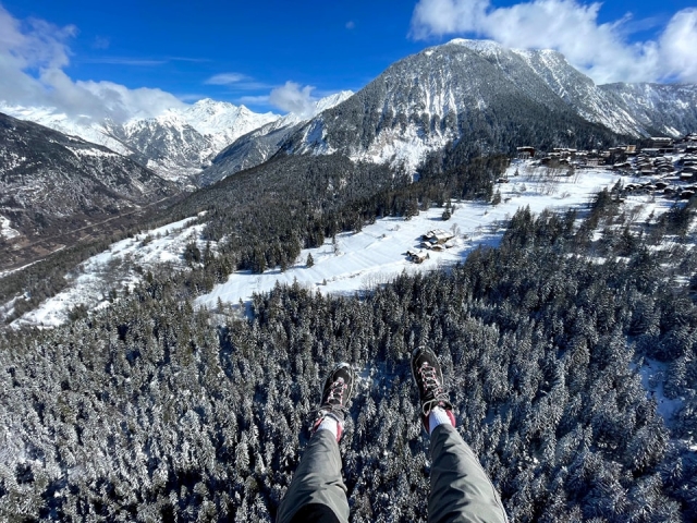  Una vista panorámica de las cumbres