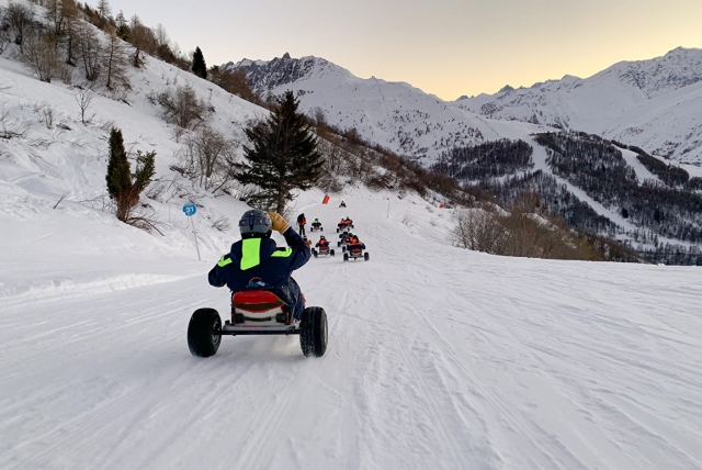 Mario kart versión nieve 