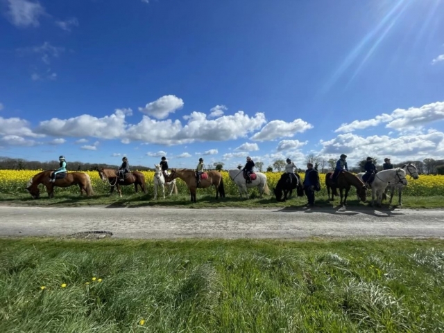 Pbaños a caballo por los bocages bretones 