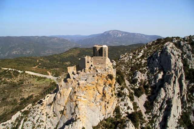  Quéribus desde el cielo 