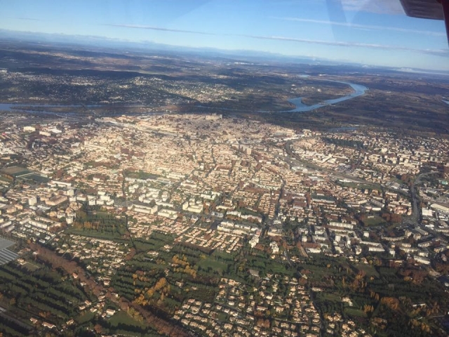  El paisaje de Aviñón desde el aire