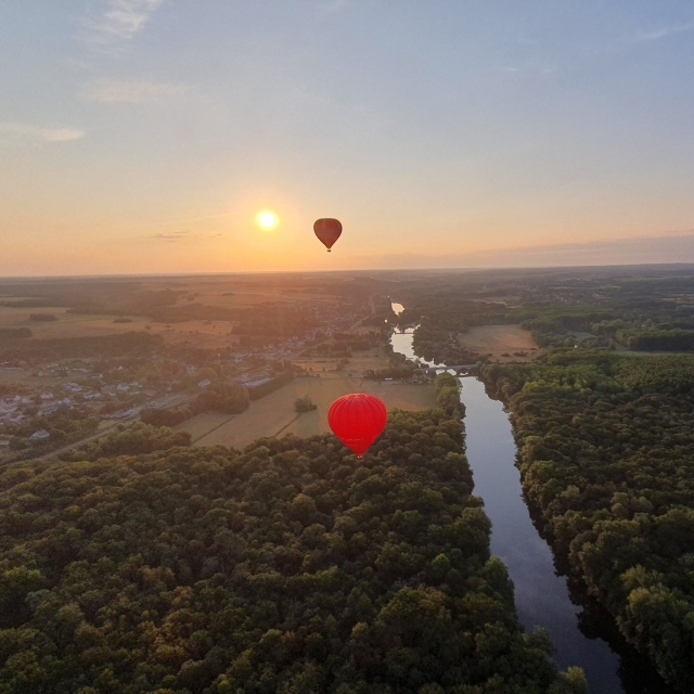 Vuelo en globo aerostático - de lunes a viernes - Touraine - 1h