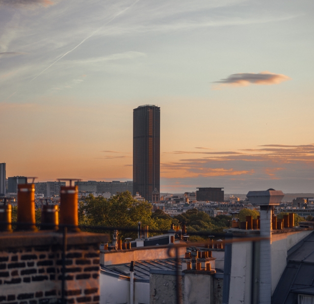  Puesta de sol sobre París 