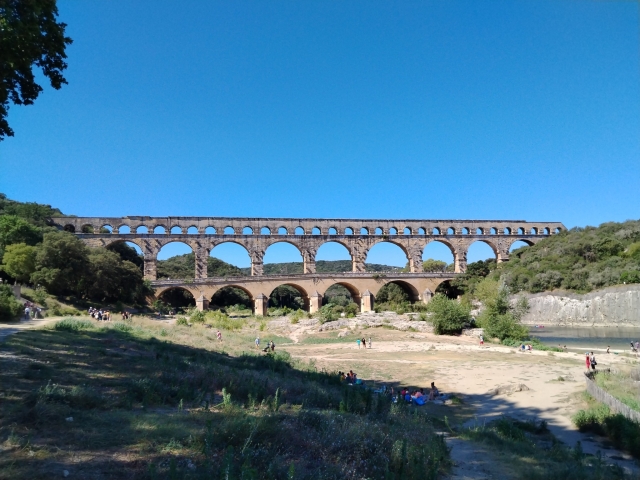 El Puenle del Gard pasando sobre el Gardon 