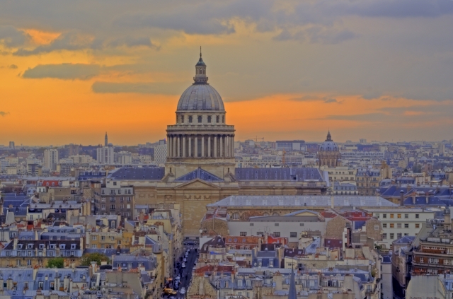 El Panteón en el paisaje parisino 
