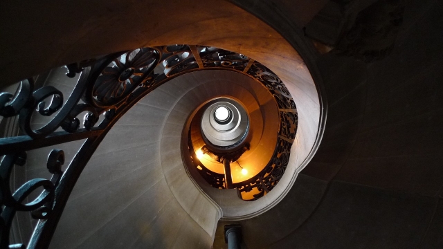 Las escaleras de caracol 