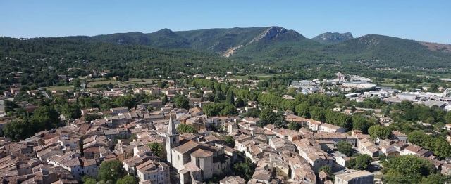 Brignoles visto desde el cielo