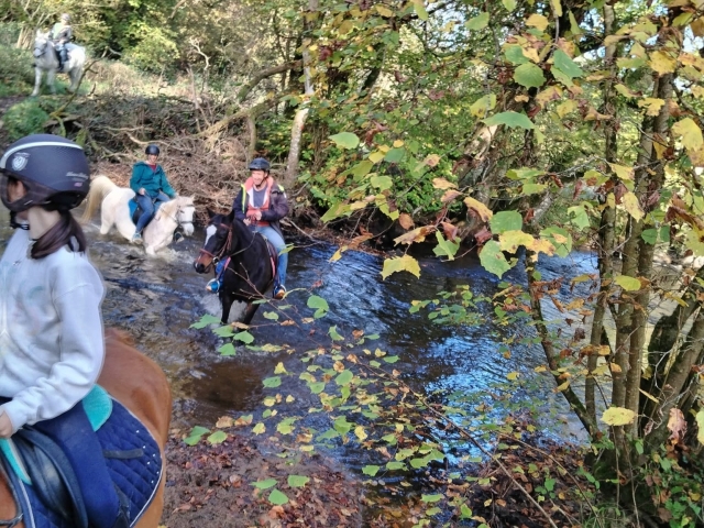  Pbaños a caballo en Saint-Adrien