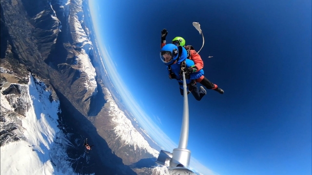  El paracaídas en tándem salta al Alpe d'Huez 