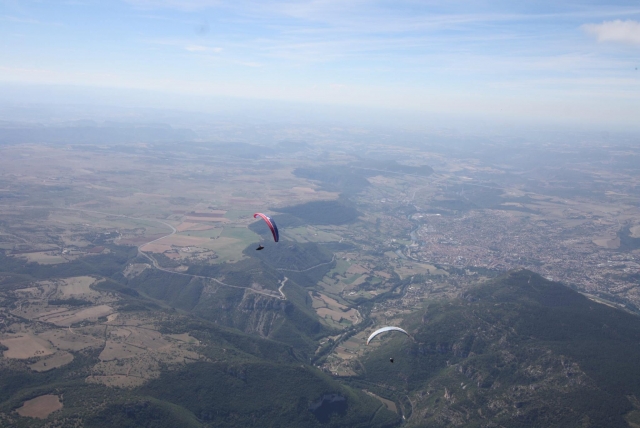 Un bautismo de parapenle de dos plazas acompañado de un piloto 