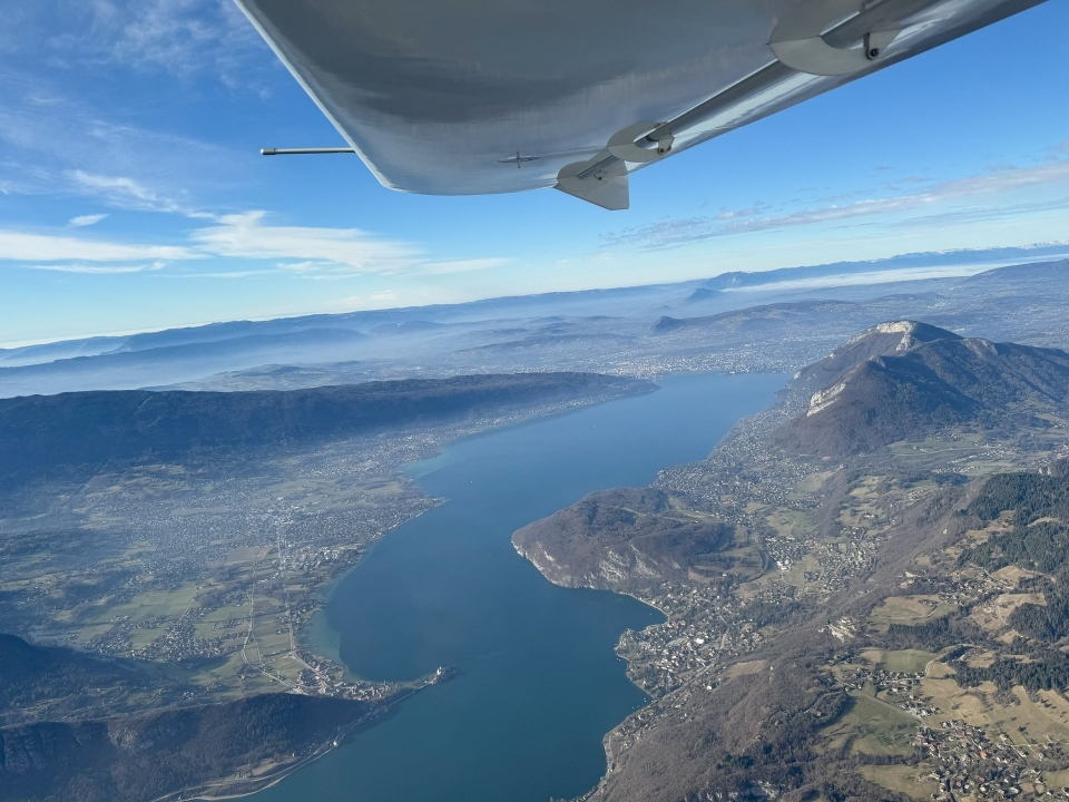 Cree Lake Bourget y Savoie en ULM 