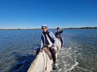 Paseo a caballo en la Camarga + aperitivo - 1/2 día