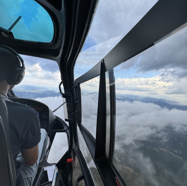  Ten una vista privilegiada desde el helicóptero