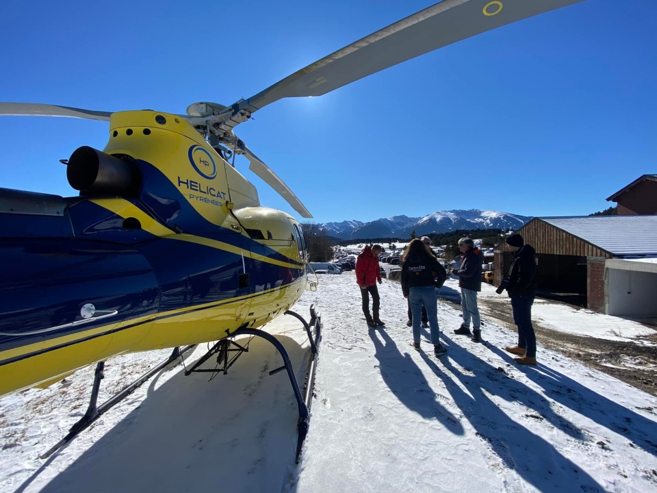  Bautismo en helicóptero y salto en paracaídas en Font-Romeu 