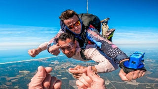 Salto en paracaídas tándem VIP Mimizan con 2 cámaras